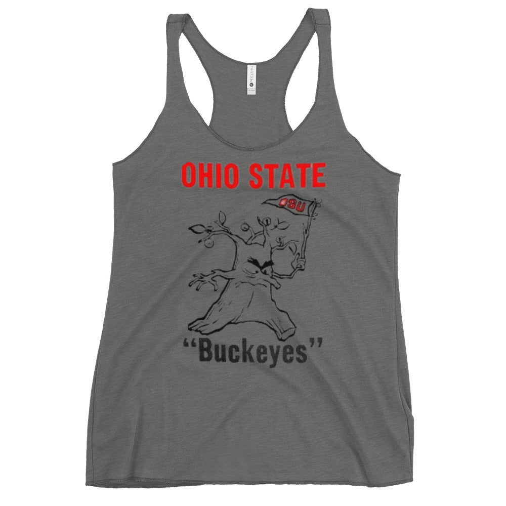 ANGRY TREE Ohio State Women's Racerback Graphic Tank