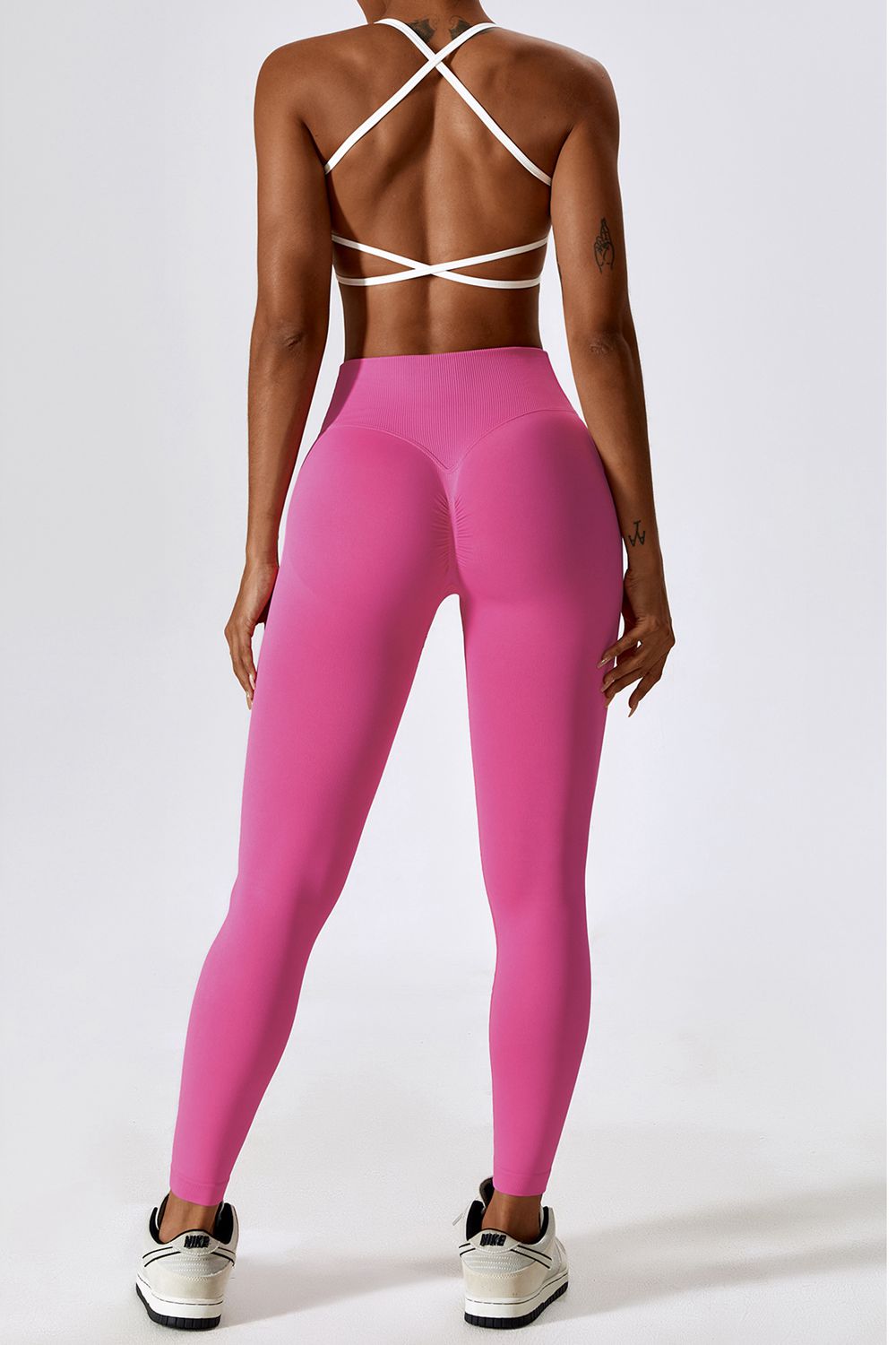 Slim Fit Wide Waistband Sports Leggings