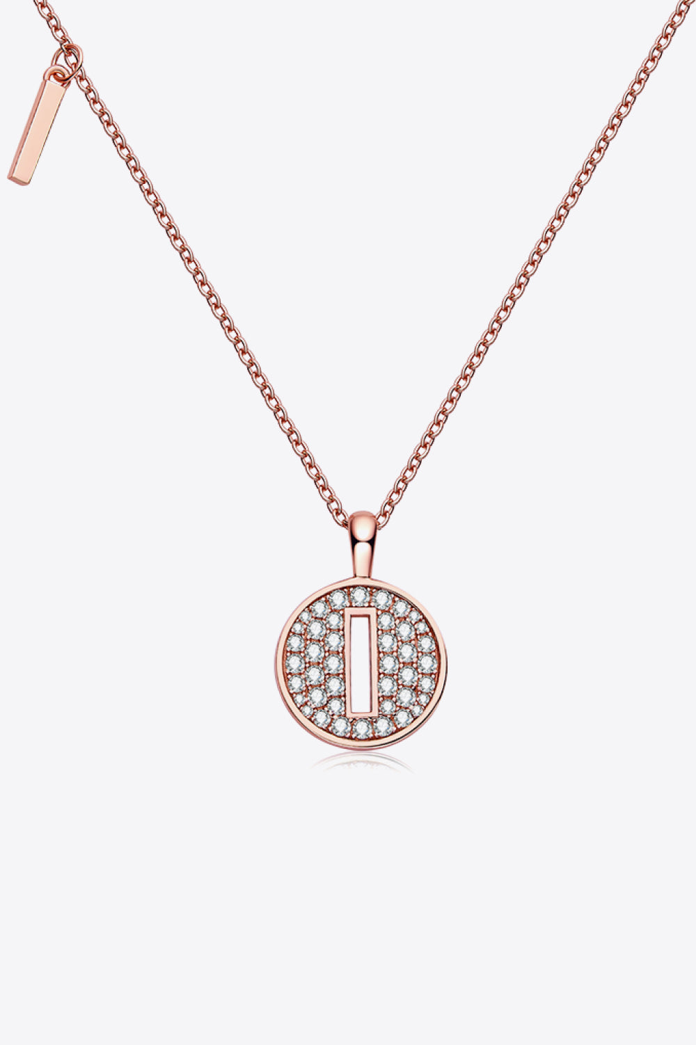 Adored Moissanite A to J Pendant Necklace